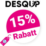 15% DESQUP Gutschein – Auf Schreibtisch Corner
