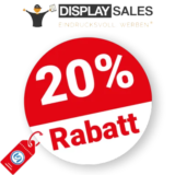 20% Display Sales Rabatt – Sale