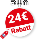 24€ Dyn Rabatt – Im Jahresabo