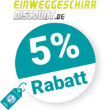 5% Einweggeschirr-Discount Rabatt – Newsletter