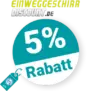 5% Einweggeschirr-Discount Rabatt – Newsletter