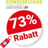 73% Einweggeschirr-Discount Rabatt – Sale