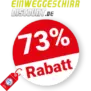 73% Einweggeschirr-Discount Rabatt – Sale