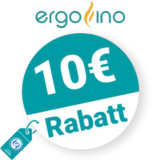 10€ ergofino Rabatt – Newsletter