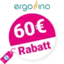 60€ ergofino Gutschein – Auf Schreibtisch DT20L