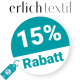 15% erlich textil Rabatt – Newsletter