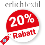 20% erlich textil Rabatt – Im Zuhause Sale