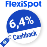 6,4% FlexiSpot Rabatt – Cashback