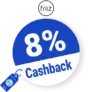 8% friiz Cashback – AUF ALLES