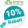 10% Gartentore Profi Rabatt – AUF ALLES