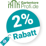 2% Gartentore Profi Rabatt – AUF ALLES
