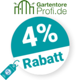4% Gartentore Profi Rabatt – AUF ALLES