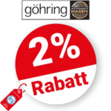 2% goehring Rabatt – Bei Vorkasse