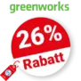 26% Greenworks Rabatt – Angebote