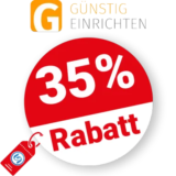 35% Guenstigeinrichten Rabatt – Sale