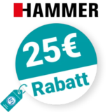 25€ HAMMER Rabatt – Newsletter