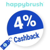 4% happybrush Rabatt – Cashback