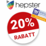 20% hepster Gutschein – Newsletter