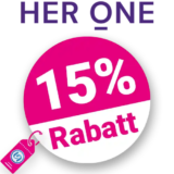 15% HER ONE Gutschein – AUF ALLES