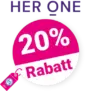 20% HER ONE Gutschein – AUF ALLES