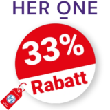 33% HER ONE Rabatt – Im Spar-Abo