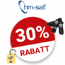 30% hm-sat Gutschein