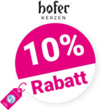 10% Hofer-Kerzen Gutschein – Neukunden