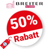 50% Hut-Breiter Rabatt – Sale