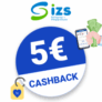 5€ izs-shop Cashback