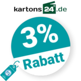 3% Kartons24 Rabatt – Newsletter