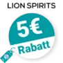 5€ Lion Spirits Rabatt – Newsletter