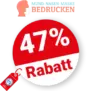 47% Masken-bedrucken Rabatt – Mengenrabatt