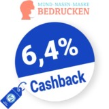 6,4% Masken-bedrucken Rabatt – Cashback
