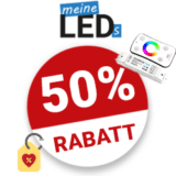 50% meine LEDs Gutschein