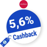 5,6% mydays Rabatt – Cashback