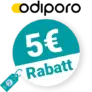5€ Odiporo Rabatt – Newsletter