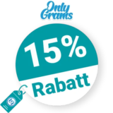 15% OnlyGrams Rabatt – Newsletter