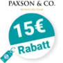 15€ PAXSON Rabatt – Newsletter