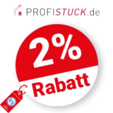 2% Profistuck Rabatt – Bei Vorkasse