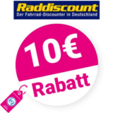 10€ Raddiscount Gutschein – AUF ALLES