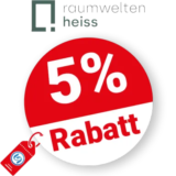 5% raumweltenheiss Rabatt – Bei Vorkasse