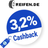 3,2% Reifen.de Cashback – AUF ALLES