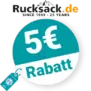 5€ Rucksack.de Rabatt – Newsletter