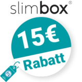 15€ Slimbox Rabatt – Newsletter
