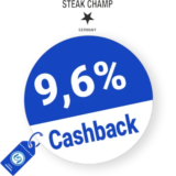 9,6% SteakChamp Rabatt – Cashback
