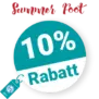 10% Summer Foot Rabatt – Newsletter