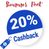 20% Summer Foot Rabatt – Cashback