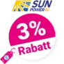 3% sunpower4u Gutschein – AUF ALLES