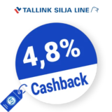 4,8% Tallink Silja Rabatt – Cashback