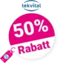50% tekvital Gutschein – Auf 2. Artikel
